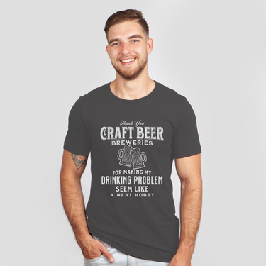 thank you craft beer breweries dark gray shirt